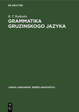 portada Grammatika Gruzinskogo Jazyka (en Alemán)