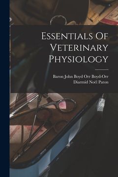portada Essentials Of Veterinary Physiology (in English)