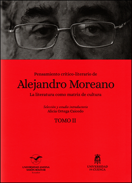 portada Pensamiento crítico-literario de Alejandro Moreano. La literatura como matriz de cultura. Tomo 2.