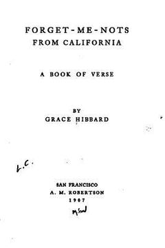 portada Forget-me-nots from California, A Book of Verse (en Inglés)