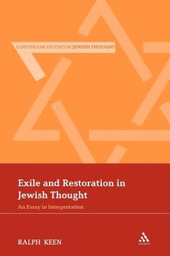 portada exile and restoration in jewish thought: an essay in interpretation (en Inglés)