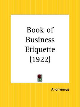 portada book of business etiquette (en Inglés)