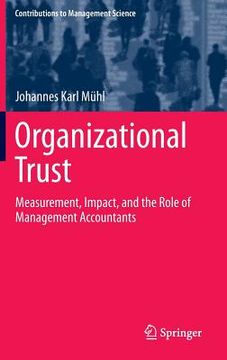 portada Organizational Trust: Measurement, Impact, and the Role of Management Accountants (en Inglés)