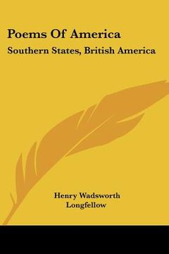 portada poems of america: southern states, british america (en Inglés)