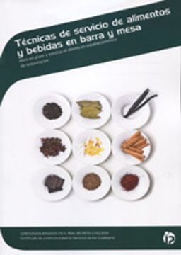 portada Técnicas de servicio de alimentos y bebidas en barra y mesa (Hostelería y turismo)