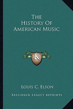 portada the history of american music (en Inglés)