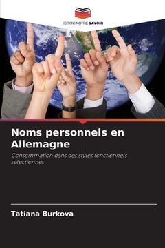 portada Noms personnels en Allemagne (in French)