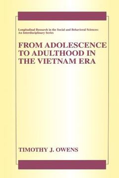 portada from adolescence to adulthood in the vietnam era (in English)