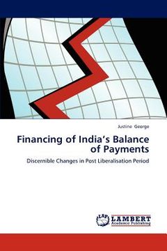 portada financing of india's balance of payments (en Inglés)