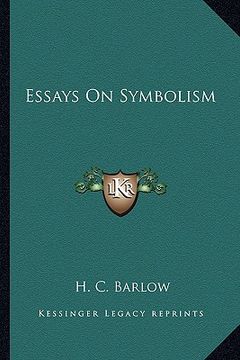 portada essays on symbolism (en Inglés)