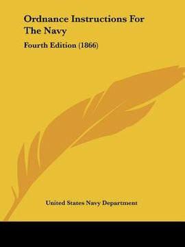 portada ordnance instructions for the navy: fourth edition (1866) (en Inglés)