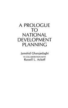 portada A Prologue to National Development Planning (Contributions in Economics and Economic History) (en Inglés)