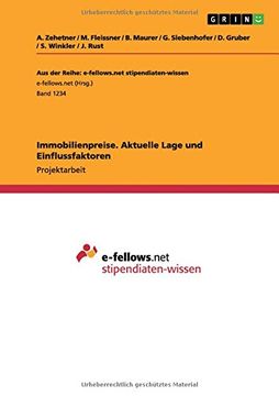 portada Immobilienpreise. Aktuelle Lage und Einflussfaktoren (German Edition)