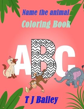 portada Name the Animal Coloring Book (en Inglés)
