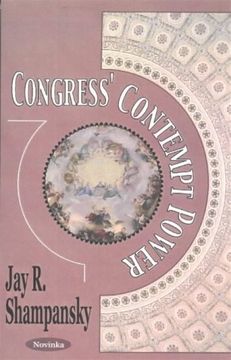 portada Congress' Contempt Power