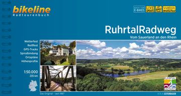 portada Ruhrtalradweg: Vom Sauerland an den Rhein. 235 km, 1: 50. 000, Wetterfest. Vom Sauerland an den Rhein. 235 km, 1: 50. 000, Wetterfest/Reißfest, Gps-Tracks Download, Liveupdate (en Alemán)