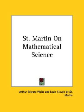 portada st. martin on mathematical science (en Inglés)