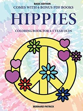 portada Coloring Book for 4-5 Year Olds (Hippies) (en Inglés)