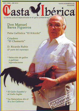 portada Casta Ibérica. La Revista Del Gallo Español. Nº3. Mar - Abr 2013