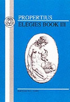 portada propertius: elegies iii (in English)