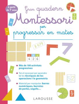 portada Gran Quadern Montessori per Progressar en Mates. A Partir de 7 Anys (en Catalá)