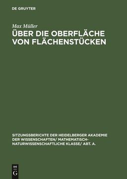 portada Über die Oberfläche von Flächenstücken (in German)