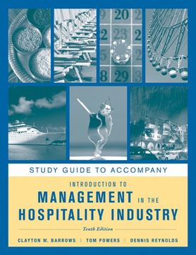 portada Study Guide to Accompany Introduction to Management in the Hospitality Industry, 10e (in English)