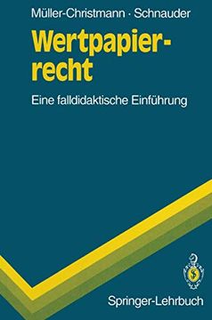 portada Wertpapierrecht: Eine Falldidaktische Einführung (in German)