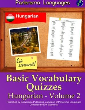 portada Parleremo Languages Basic Vocabulary Quizzes Hungarian - Volume 2