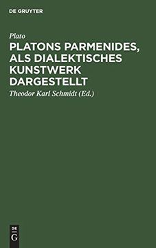 portada Platons Parmenides, als Dialektisches Kunstwerk Dargestellt (in German)