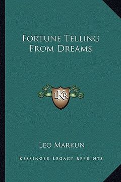 portada fortune telling from dreams