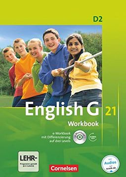 portada English g 21 - Ausgabe d: Band 2: 6. Schuljahr - Workbook mit Cd-Rom (E-Workbook) und cd (en Inglés)