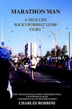 portada marathon man: a true life rocky/forrest gump story (in English)