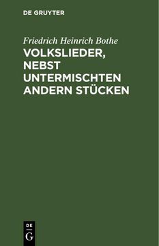 portada Volkslieder, Nebst Untermischten Andern Stücken (en Alemán)