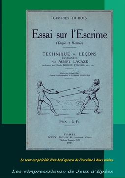 portada Essai sur l'Escrime (Dague et Rapière) (en Francés)