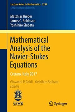 portada Mathematical Analysis of the Navierstokes Equations Cetraro, Italy 2017 2254 Lecture Notes in Mathematics (en Inglés)