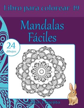 portada Libro para colorear Mandalas Fáciles: 24 dibujos