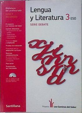 portada Guía y Recursos Lengua y Literatura, 3 eso: Proyecto "Los Caminos del Saber"