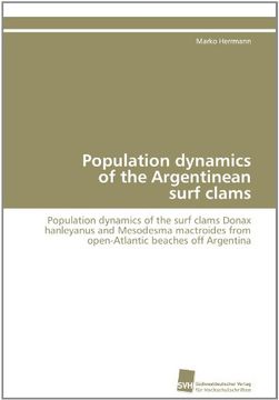 portada population dynamics of the argentinean surf clams (en Inglés)