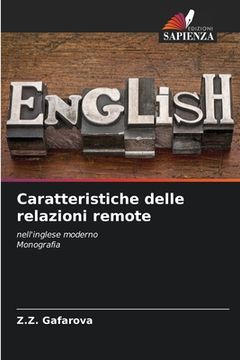portada Caratteristiche delle relazioni remote (en Italiano)