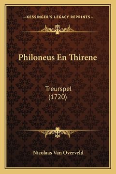 portada Philoneus En Thirene: Treurspel (1720)