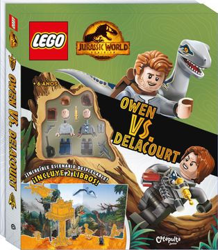 portada Lego Jurassic World. Owen vs. Delacourt