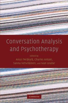 portada Conversation Analysis and Psychotherapy (in English)
