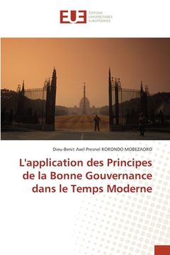 portada L'application des Principes de la Bonne Gouvernance dans le Temps Moderne (en Francés)