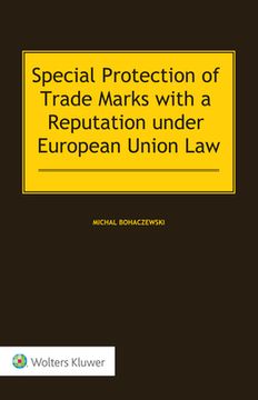 portada Special Protection of Trade Marks with a Reputation under European Union Law (in English)