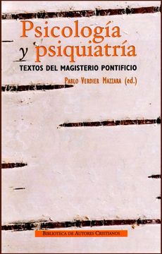 portada Psicología y Psiquiatría. Textos del Magisterio Pontificio (Normal) (in Spanish)