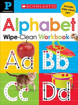 portada Wipe-Clean Workbook: Pre-K Alphabet (Scholastic Early Learners) (en Inglés)