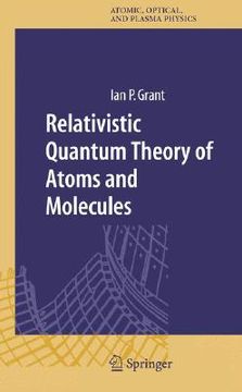 portada relativistic quantum theory of atoms and molecules: theory and computation (en Inglés)