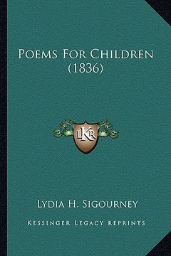 portada poems for children (1836) (en Inglés)