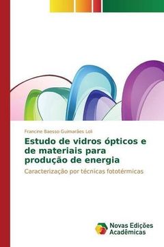 portada Estudo de vidros ópticos e de materiais para produção de energia (Portuguese Edition)
